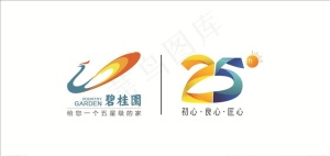 碧桂园25年logo图片