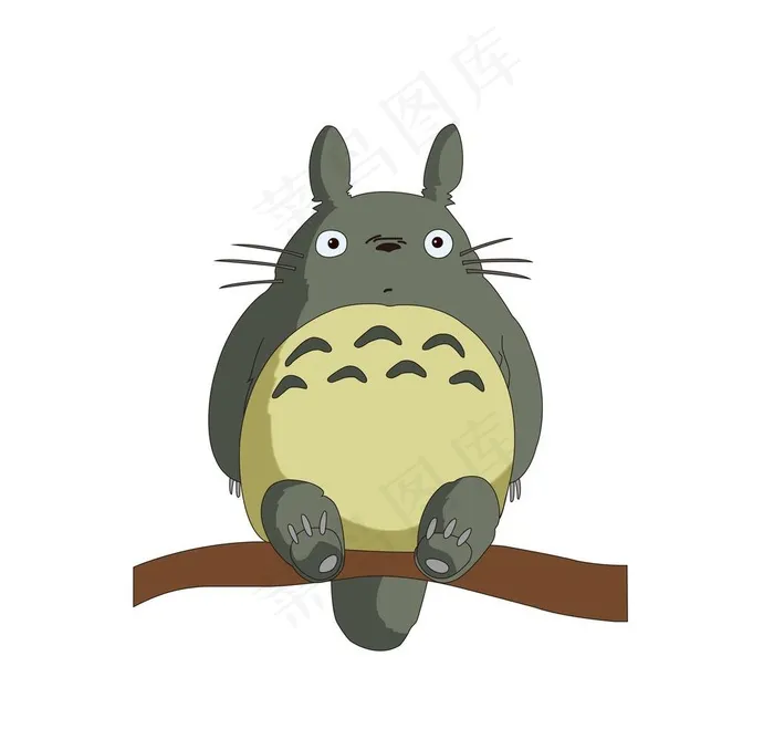 龙猫图片ai矢量模版下载