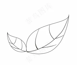 手绘叶子图片
