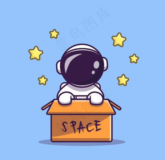 可爱卡通宇航员图片
