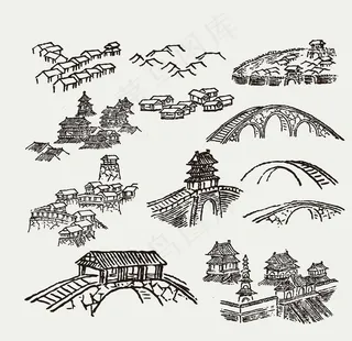 桥矢量图片