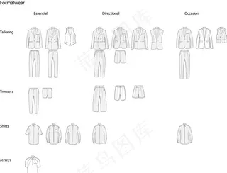 款式设计 设计 圆领  男装图片