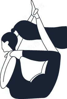 人物瑜伽简笔动作图片