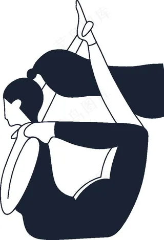 人物瑜伽简笔动作图片