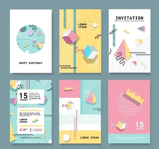 孟菲斯抽象图案图片