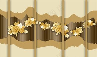 浮雕花 护墙板 背景墙图片