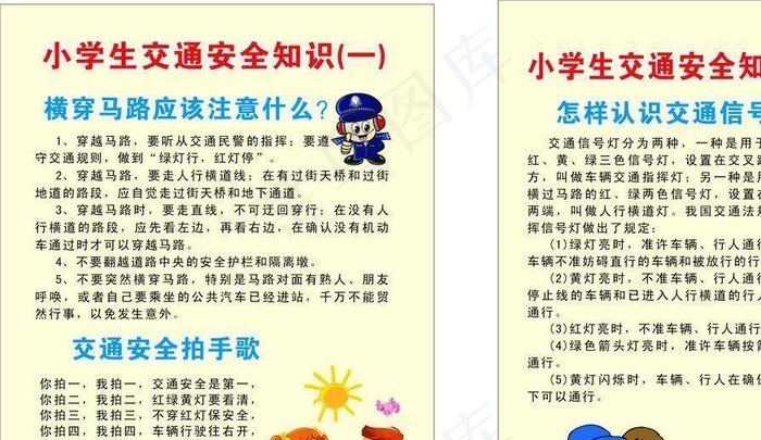 小学生交通安全知识图片