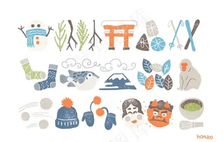 日式和风小清新图案图片