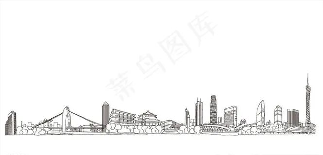 城市矢量线条图图片