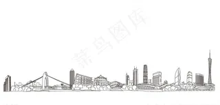 城市矢量线条图图片