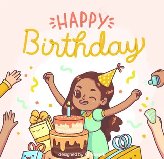 创意过生日吹蜡烛的女孩图片