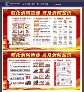 消防知识图片展板