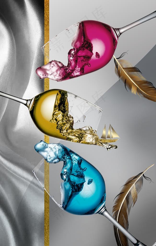 轻奢装饰画图片