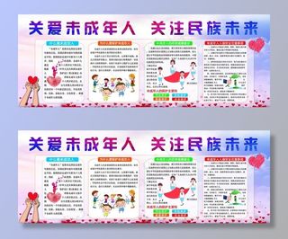 关爱未成年人宣传栏图片