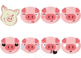 卡通猪图片