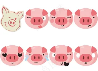 卡通猪图片