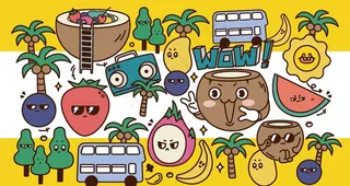 卡通水果插画图片