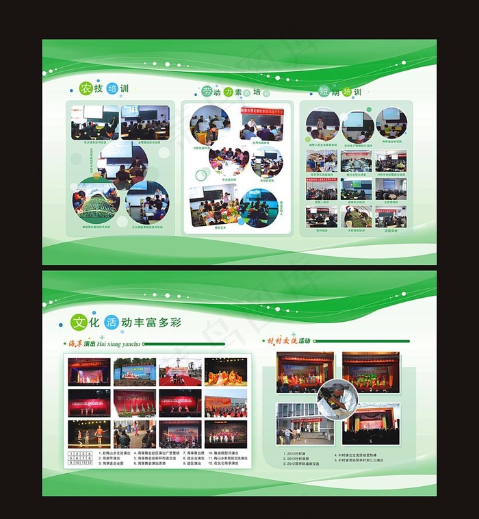 社区展板图片cdr矢量模版下载