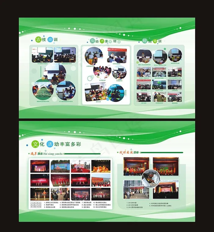 社区展板图片cdr矢量模版下载