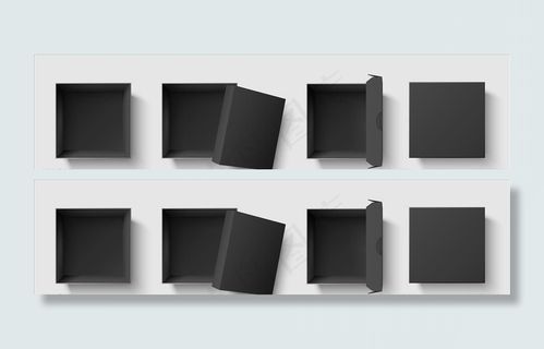 黑色礼物盒图片