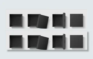 黑色礼物盒图片