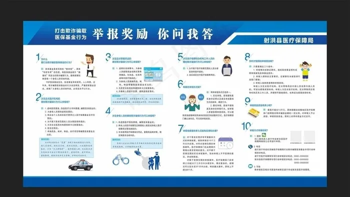 打击欺诈骗取医保基金图片cdr矢量模版下载