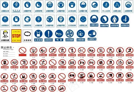 指令安全标志图片