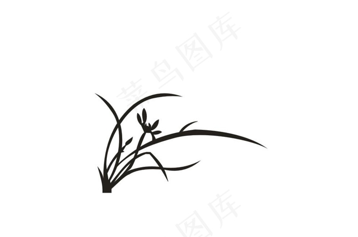古风兰花图片cdr矢量模版下载