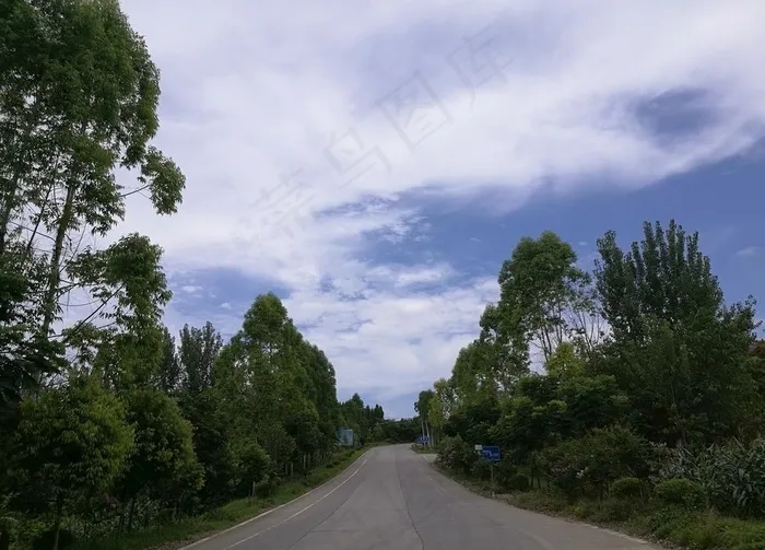乡村公路景观图片