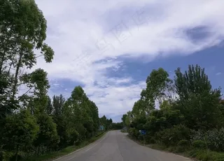 乡村公路景观图片