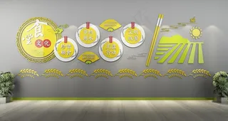 食堂文化墙图片