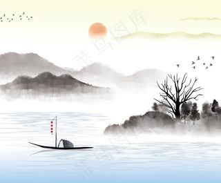 中国风 山水装饰画图片