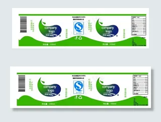 矿泉水瓶贴设计图片瓶身贴