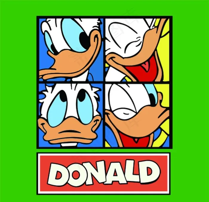 唐老鸭图片psd模版下载