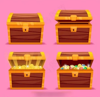 藏宝箱素材图片