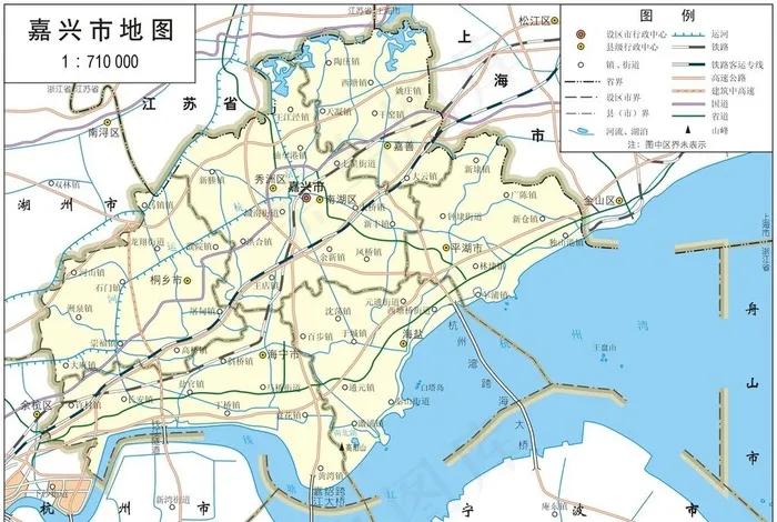 浙江省嘉兴市标准地图32K图片eps,ai矢量模版下载