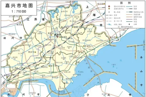 浙江省嘉兴市标准地图32K图片