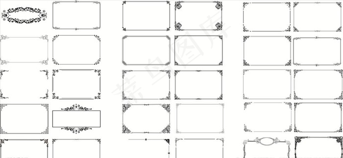 边框相框 边框 花纹 花边图片cdr矢量模版下载