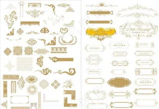 中式欧式古典花纹花边图片