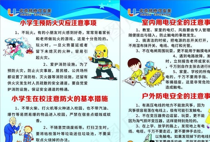 防火防电宣传展板图片