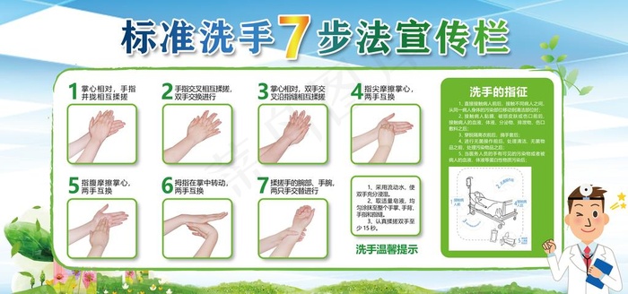 标准洗手图片(7087X3543(DPI:300))psd模版下载