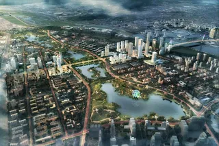 城市规划鸟瞰效果图图片