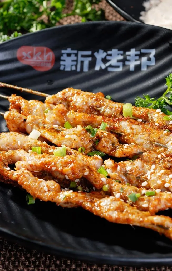 烤里脊肉串图片