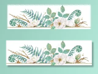 手绘植物花卉图片