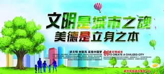 创城  文明城市  创建文明城图片