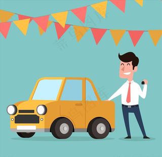 汽车销售员图片