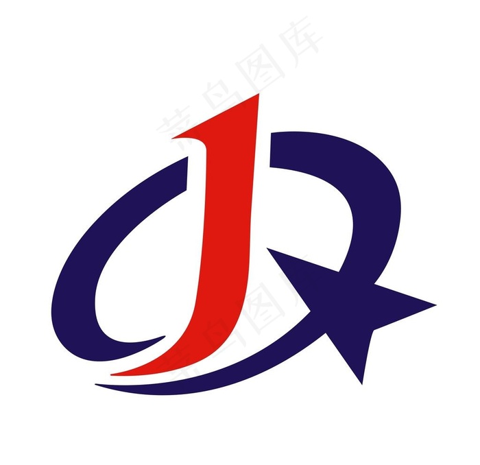 J字母LOGO图片cdr矢量模版下载