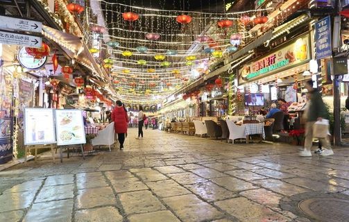 阳朔西街夜景图片