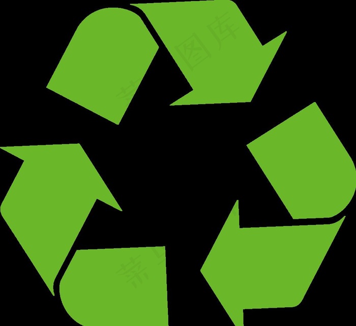 绿色循环箭头图图片