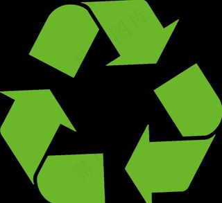 绿色循环箭头图图片